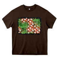 Chocolate Brown halloween ghost background Heavy Core Tee - BundleAndBundleShop