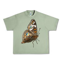 Oil Green Flying Common Buckeye Butterfly Urban Heavy Tee - LillyAllenDesigns