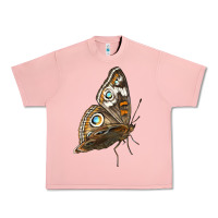 Salmon Flying Common Buckeye Butterfly Urban Heavy Tee - LillyAllenDesigns