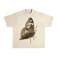 Sandshell Flying Common Buckeye Butterfly Urban Heavy Tee - LillyAllenDesigns