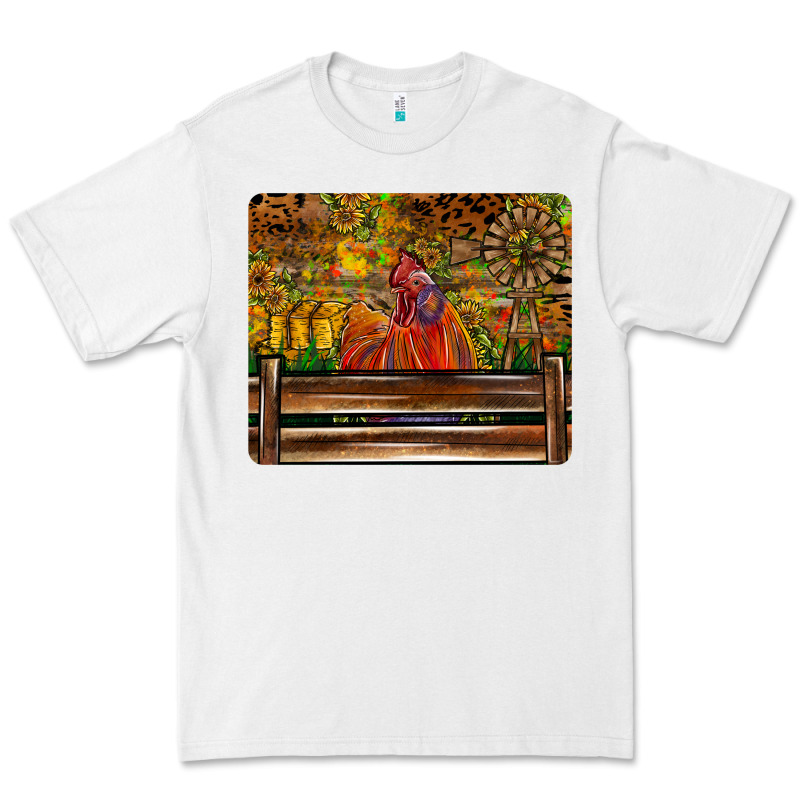 Farm Life Rooster Premium Tee by CowhideDigitalArt | Teevron
