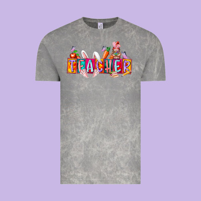 Teacher Easrter Day Vintage Tee Designed By Racoondesign