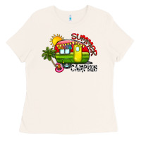 Bone summer camping Ladies Tee - CowhideDigitalArt