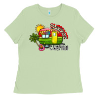 Matcha summer camping Ladies Tee - CowhideDigitalArt