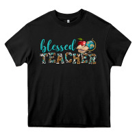Black blessed teacher Heavy Core Tee - BundleAndBundleShop