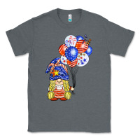 Charcoal Heather patriotic gnome balloon Classic Tee - BarkalooDesign
