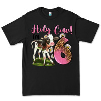 Black holy cow i'm 6 years old Premium Tee - LillyAllenDesigns