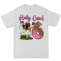 Dove Grey holy cow i'm 6 years old Premium Tee - LillyAllenDesigns