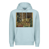 Blue Mist camouflage leopard patches Premium Hoodie - BarkalooDesign