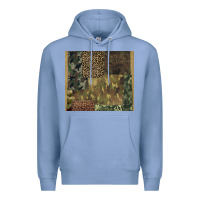Colony Blue camouflage leopard patches Premium Hoodie - BarkalooDesign