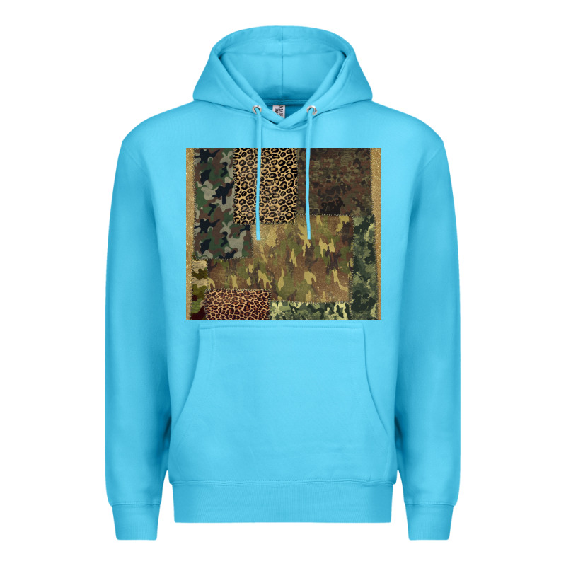 Camouflage Leopard Patches Premium Hoodie by BarkalooDesign | Teevron