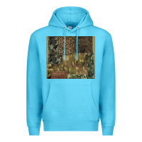 Ocean Blue camouflage leopard patches Premium Hoodie - BarkalooDesign