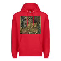Red camouflage leopard patches Premium Hoodie - BarkalooDesign