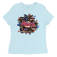 Baby Blue merica Ladies Tee - SublimationCraftShop