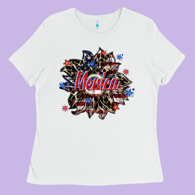 Merica Ladies Tee Designed By Sublimationcraftshop