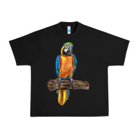 Black blue throated macaw Urban Heavy Tee - LillyAllenDesigns