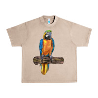 French Oak blue throated macaw Urban Heavy Tee - LillyAllenDesigns