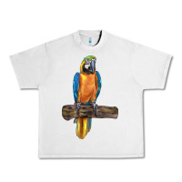 Lunar Rock blue throated macaw Urban Heavy Tee - LillyAllenDesigns