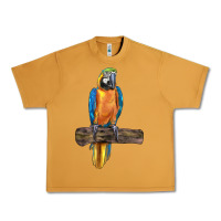 Peanut Butter blue throated macaw Urban Heavy Tee - LillyAllenDesigns