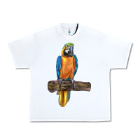 White blue throated macaw Urban Heavy Tee - LillyAllenDesigns