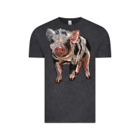 Vintage Black Baby Spotted Pig Vintage Tee - LillyAllenDesigns