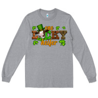 Heather Grey st patricks one lucky heifer baby cow Long Sleeve Tee - Artiststas