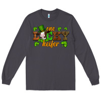 Smoke st patricks one lucky heifer baby cow Long Sleeve Tee - Artiststas