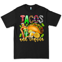Black Tacos And Tequila Premium Tee - CowhideDigitalArt