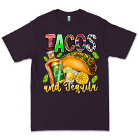 Plum Tacos And Tequila Premium Tee - CowhideDigitalArt