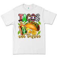 White Tacos And Tequila Premium Tee - CowhideDigitalArt