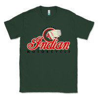 Sports Green motorcycle racing indian Classic Tee - linhVisuals