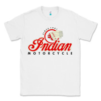 White motorcycle racing indian Classic Tee - linhVisuals