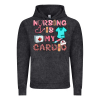 Vintage Black nursing is my cardio Vintage Hoodie - BarkalooDesign