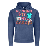 Vintage Denim nursing is my cardio Vintage Hoodie - BarkalooDesign