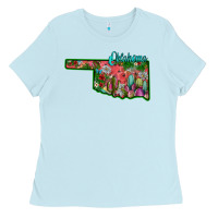 Baby Blue oklahoma Ladies Tee - SublimationCraftShop