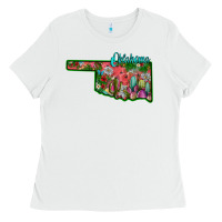 White oklahoma Ladies Tee - SublimationCraftShop