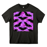 Asphalt halloween bat and stars seamless pattern Heavy Core Tee - BundleAndBundleShop