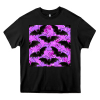 Black halloween bat and stars seamless pattern Heavy Core Tee - BundleAndBundleShop