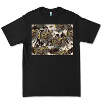 Black Longhorn Pattern Premium Tee - CowhideDigitalArt