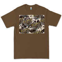 Cacao Longhorn Pattern Premium Tee - CowhideDigitalArt