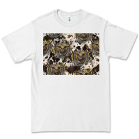White Longhorn Pattern Premium Tee - CowhideDigitalArt