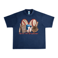 Navy take me out to the ballgame Urban Heavy Tee - RacoonDesign