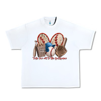 White take me out to the ballgame Urban Heavy Tee - RacoonDesign