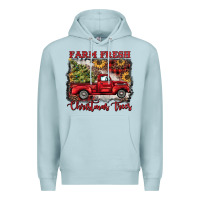 Blue Mist farm fresh christmas trees Premium Hoodie - BarkalooDesign