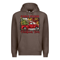 Coffee farm fresh christmas trees Premium Hoodie - BarkalooDesign