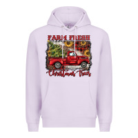 Lilac farm fresh christmas trees Premium Hoodie - BarkalooDesign