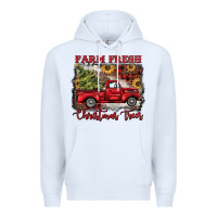 White farm fresh christmas trees Premium Hoodie - BarkalooDesign