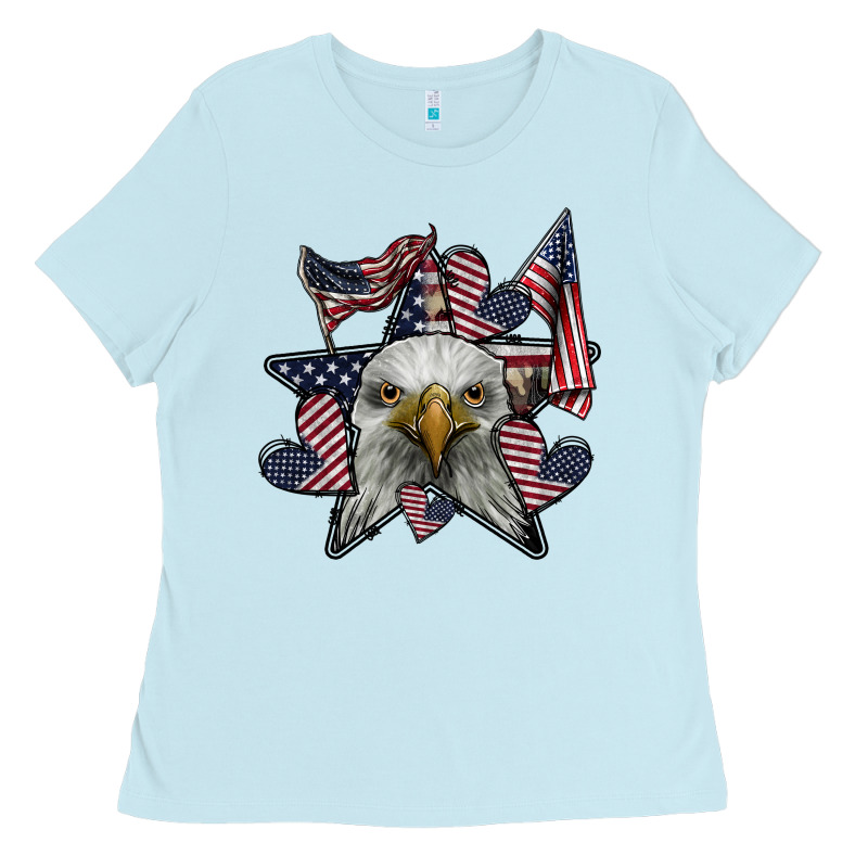 Eagle Star Png Ladies Tee by SublimationCraftShop | Teevron