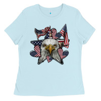 Baby Blue eagle star png Ladies Tee - SublimationCraftShop