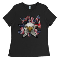 Black eagle star png Ladies Tee - SublimationCraftShop